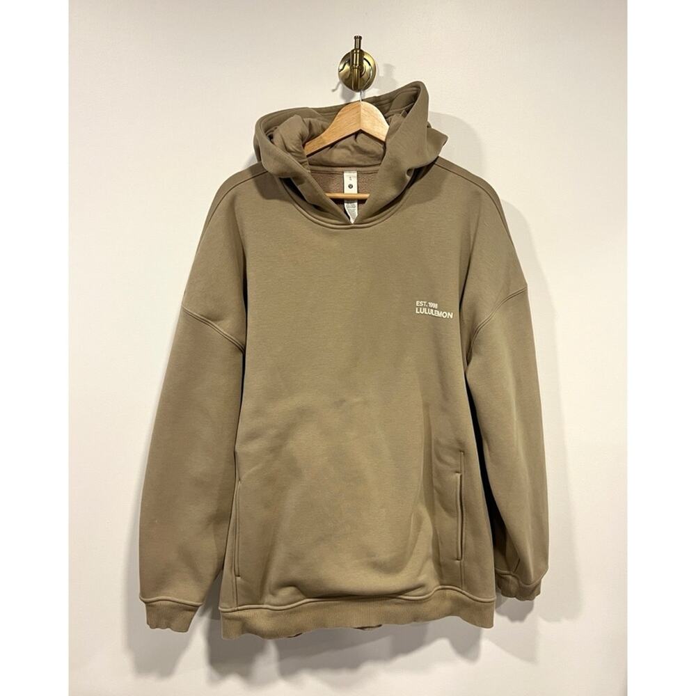 Lululemon Heavyweight Oversized Hoodie Taupe Brown Tan - Picture 1 of 6